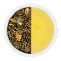 Herbata zielona Gunpowder ze skórką pomarańczy i maliną hurtownia